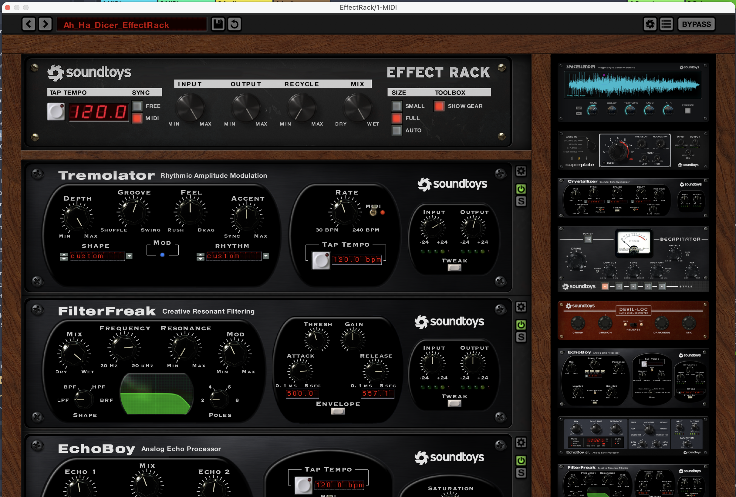 Soundtoys Effect Rack